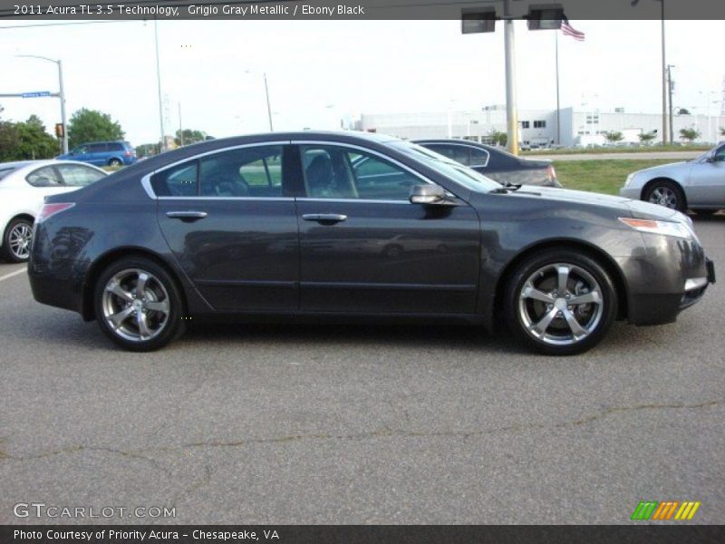 Grigio Gray Metallic / Ebony Black 2011 Acura TL 3.5 Technology