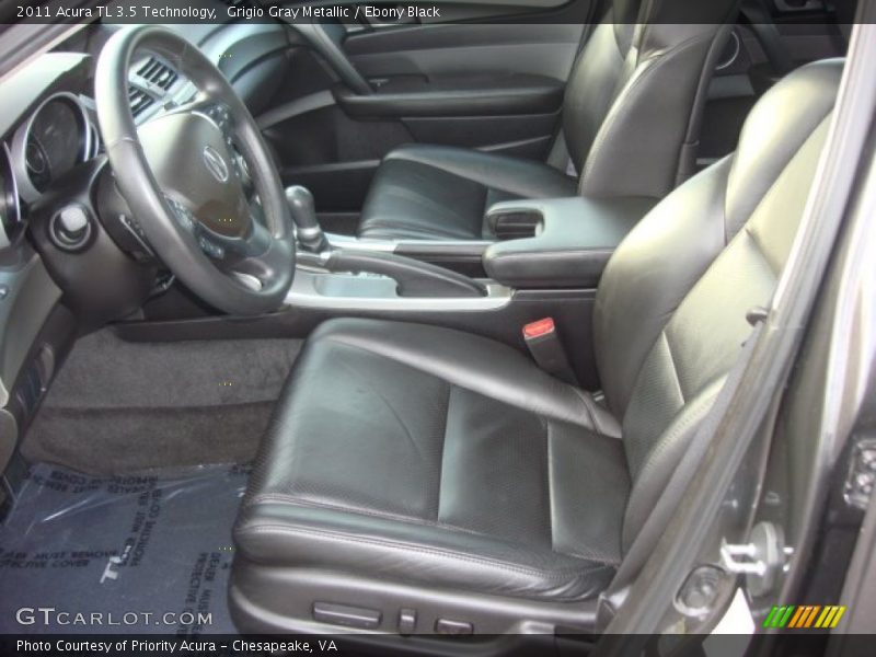 Grigio Gray Metallic / Ebony Black 2011 Acura TL 3.5 Technology