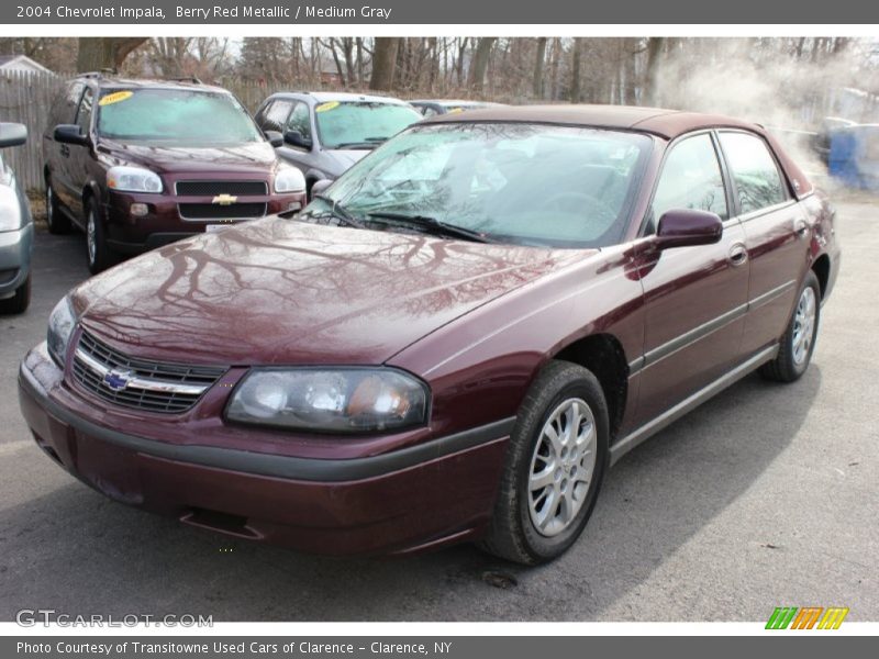 Berry Red Metallic / Medium Gray 2004 Chevrolet Impala