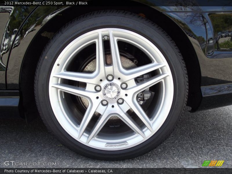 Black / Black 2012 Mercedes-Benz C 250 Sport
