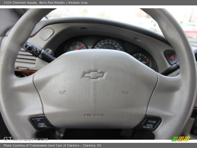 Berry Red Metallic / Medium Gray 2004 Chevrolet Impala
