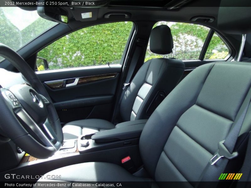 Black / Black 2012 Mercedes-Benz C 250 Sport
