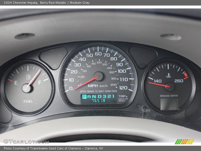 Berry Red Metallic / Medium Gray 2004 Chevrolet Impala