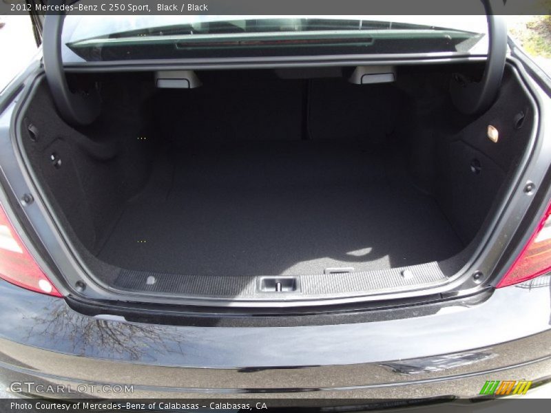 Black / Black 2012 Mercedes-Benz C 250 Sport