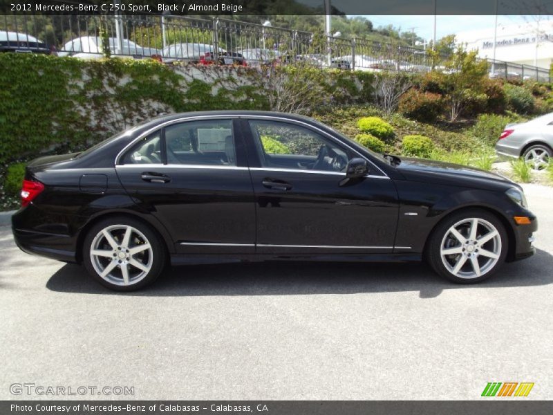 Black / Almond Beige 2012 Mercedes-Benz C 250 Sport