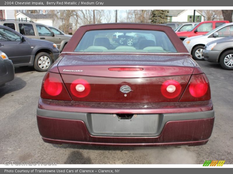 Berry Red Metallic / Medium Gray 2004 Chevrolet Impala