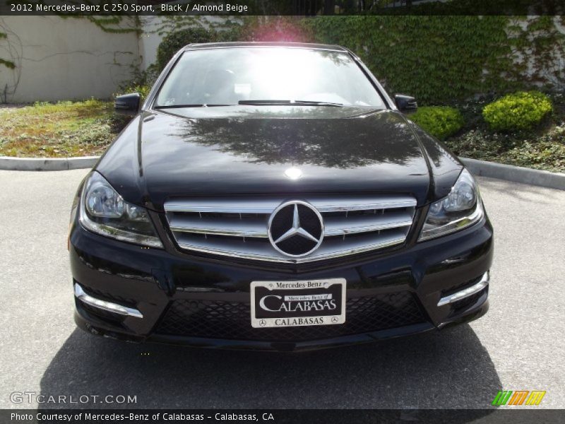 Black / Almond Beige 2012 Mercedes-Benz C 250 Sport