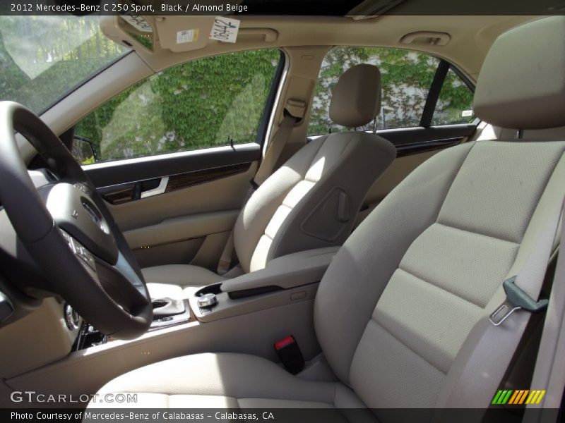 Black / Almond Beige 2012 Mercedes-Benz C 250 Sport