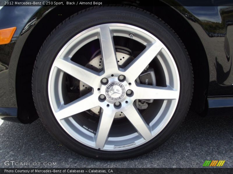 Black / Almond Beige 2012 Mercedes-Benz C 250 Sport