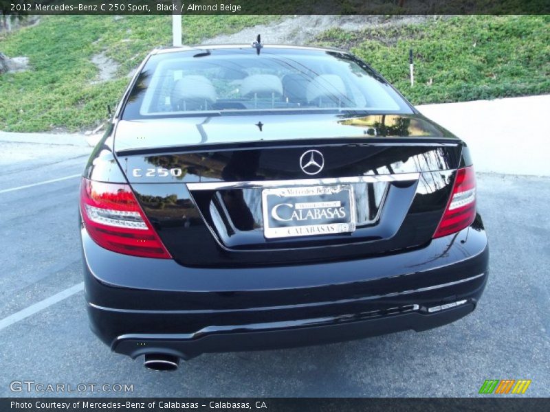 Black / Almond Beige 2012 Mercedes-Benz C 250 Sport