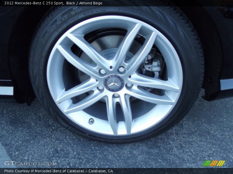 Black / Almond Beige 2012 Mercedes-Benz C 250 Sport