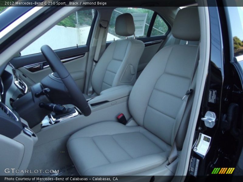 Black / Almond Beige 2012 Mercedes-Benz C 250 Sport
