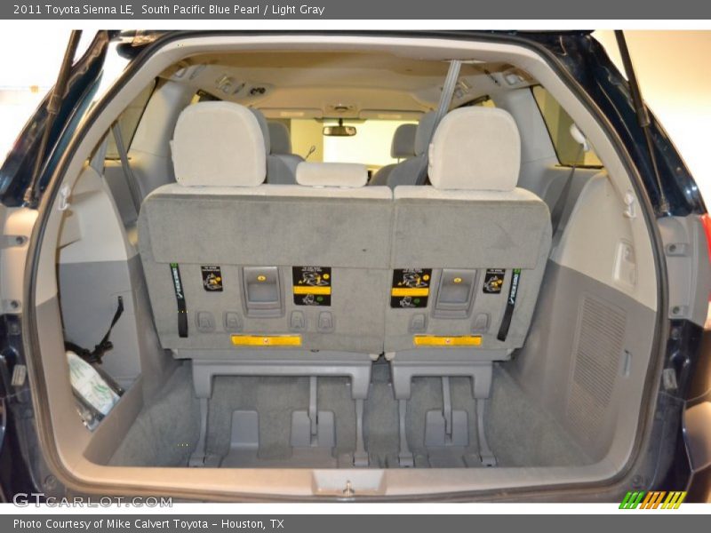 South Pacific Blue Pearl / Light Gray 2011 Toyota Sienna LE