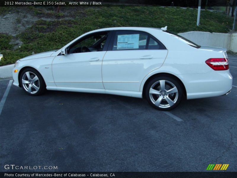 Arctic White / Black 2012 Mercedes-Benz E 350 Sedan