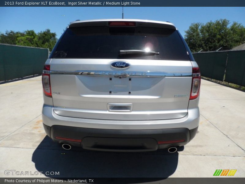 Ingot Silver Metallic / Medium Light Stone 2013 Ford Explorer XLT EcoBoost