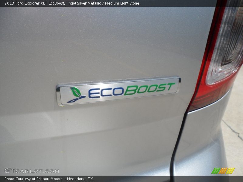 Ingot Silver Metallic / Medium Light Stone 2013 Ford Explorer XLT EcoBoost