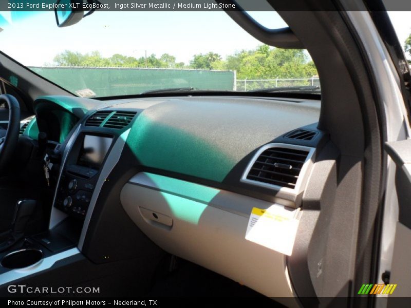 Ingot Silver Metallic / Medium Light Stone 2013 Ford Explorer XLT EcoBoost