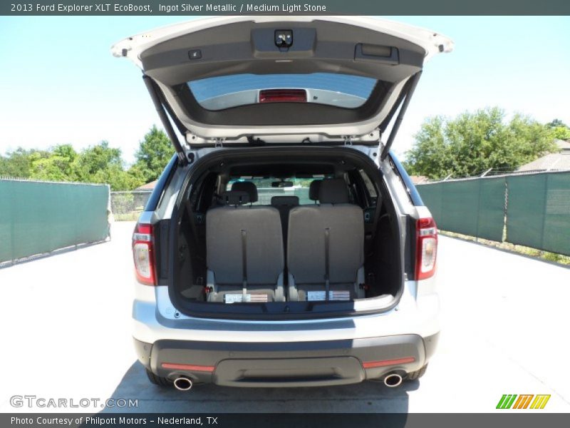 Ingot Silver Metallic / Medium Light Stone 2013 Ford Explorer XLT EcoBoost