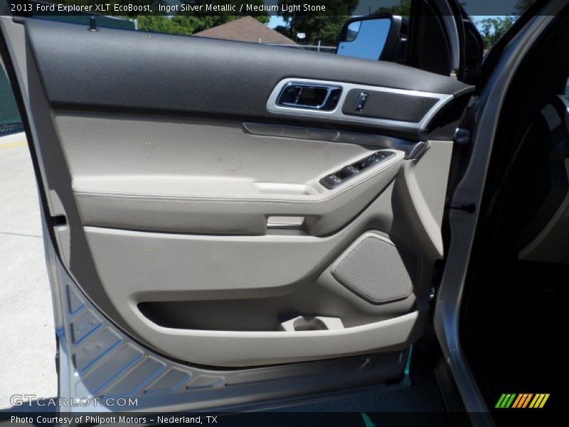 Ingot Silver Metallic / Medium Light Stone 2013 Ford Explorer XLT EcoBoost