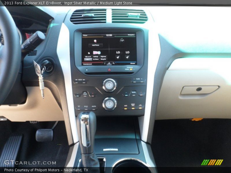 Ingot Silver Metallic / Medium Light Stone 2013 Ford Explorer XLT EcoBoost