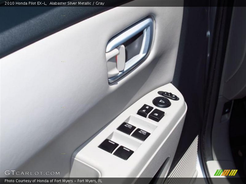 Alabaster Silver Metallic / Gray 2010 Honda Pilot EX-L