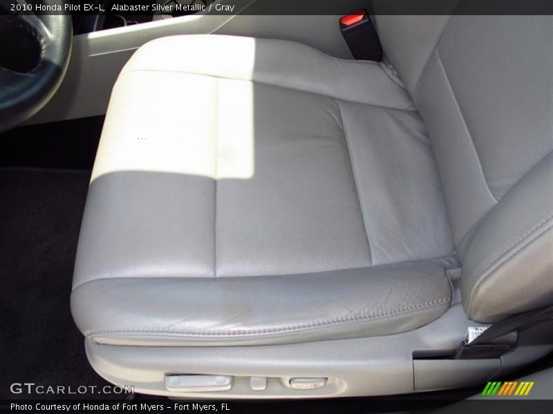 Alabaster Silver Metallic / Gray 2010 Honda Pilot EX-L