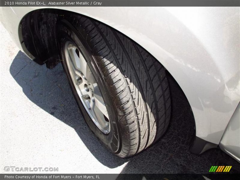 Alabaster Silver Metallic / Gray 2010 Honda Pilot EX-L