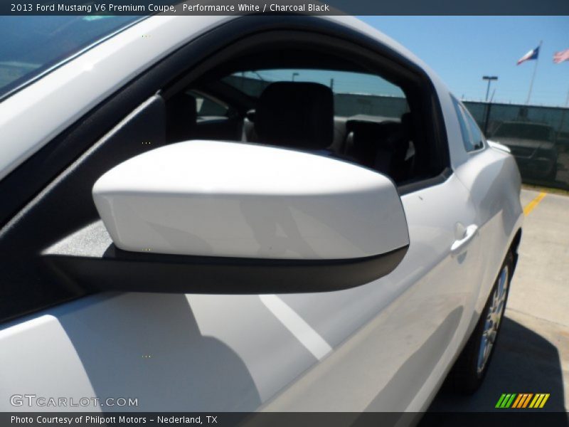 Performance White / Charcoal Black 2013 Ford Mustang V6 Premium Coupe