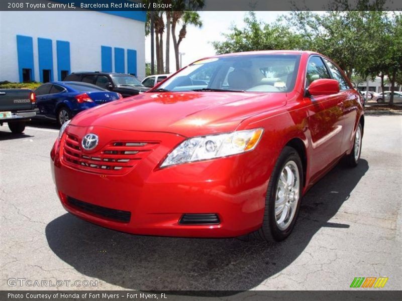 Barcelona Red Metallic / Bisque 2008 Toyota Camry LE