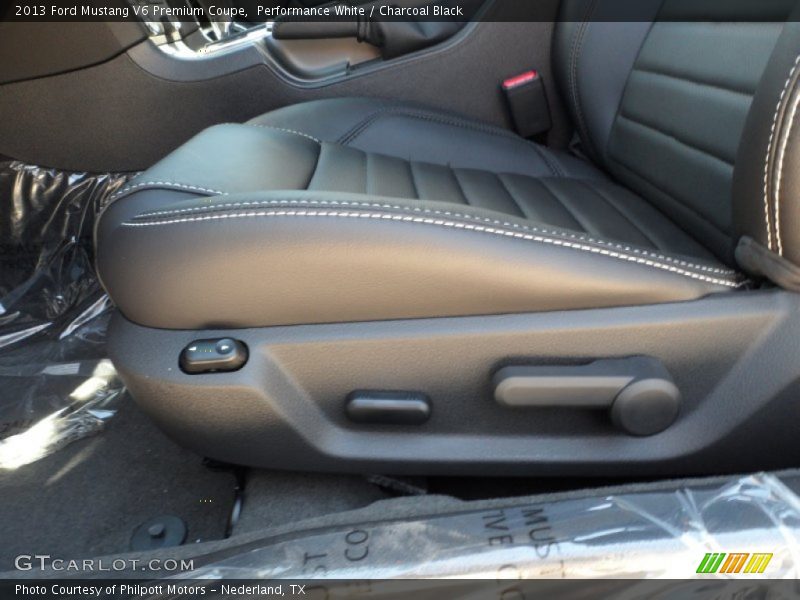 Front Seat of 2013 Mustang V6 Premium Coupe