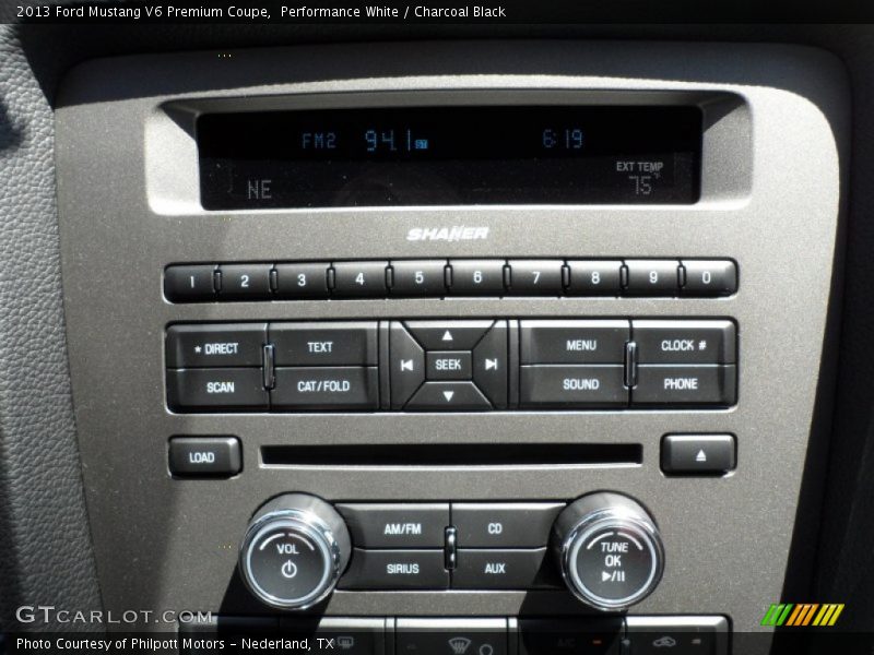 Performance White / Charcoal Black 2013 Ford Mustang V6 Premium Coupe
