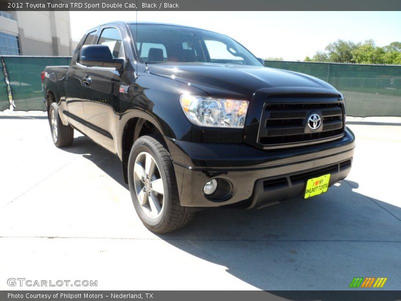Black / Black 2012 Toyota Tundra TRD Sport Double Cab