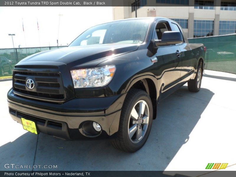 Black / Black 2012 Toyota Tundra TRD Sport Double Cab
