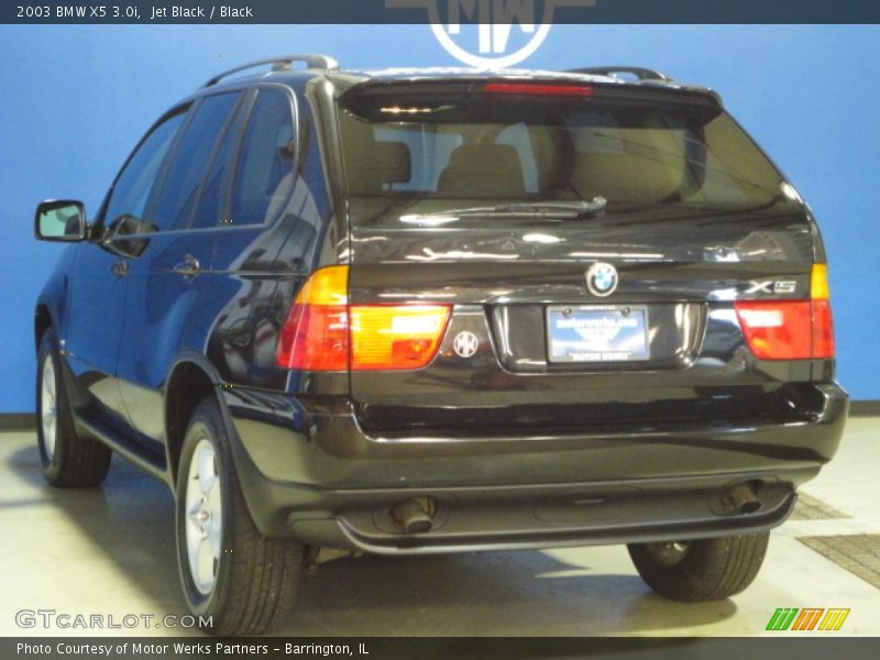 Jet Black / Black 2003 BMW X5 3.0i