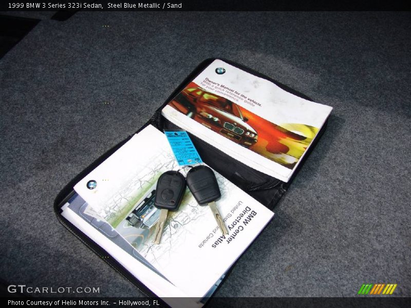 Steel Blue Metallic / Sand 1999 BMW 3 Series 323i Sedan