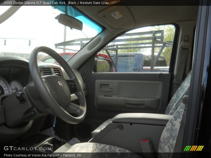 Black / Medium Slate Gray 2005 Dodge Dakota SLT Quad Cab 4x4