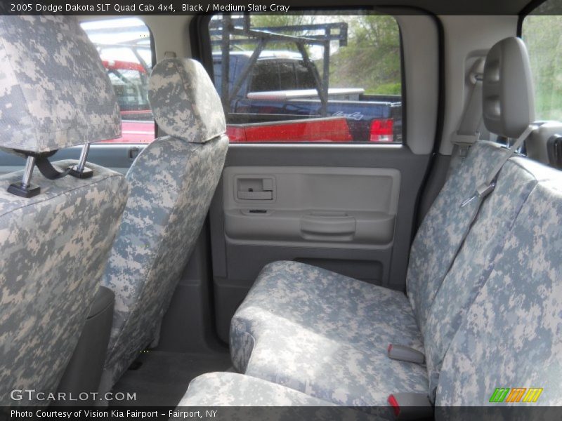 Black / Medium Slate Gray 2005 Dodge Dakota SLT Quad Cab 4x4