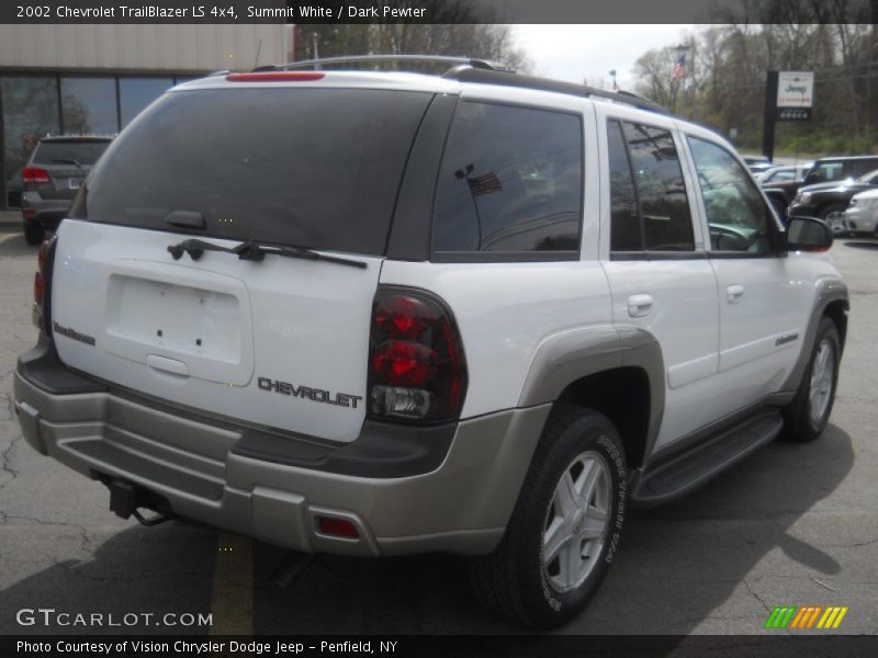 Summit White / Dark Pewter 2002 Chevrolet TrailBlazer LS 4x4