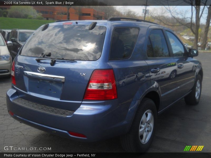 Spark Blue / Beige 2008 Kia Sorento LX 4x4