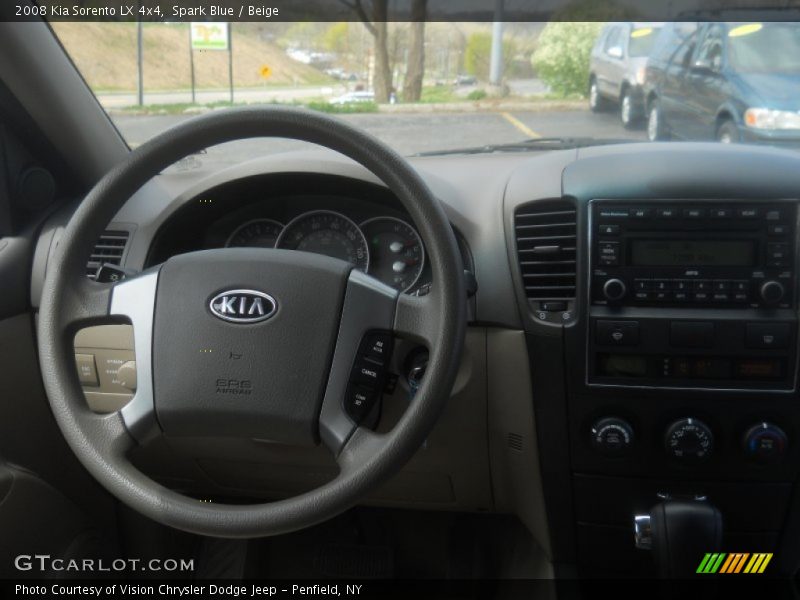 Spark Blue / Beige 2008 Kia Sorento LX 4x4