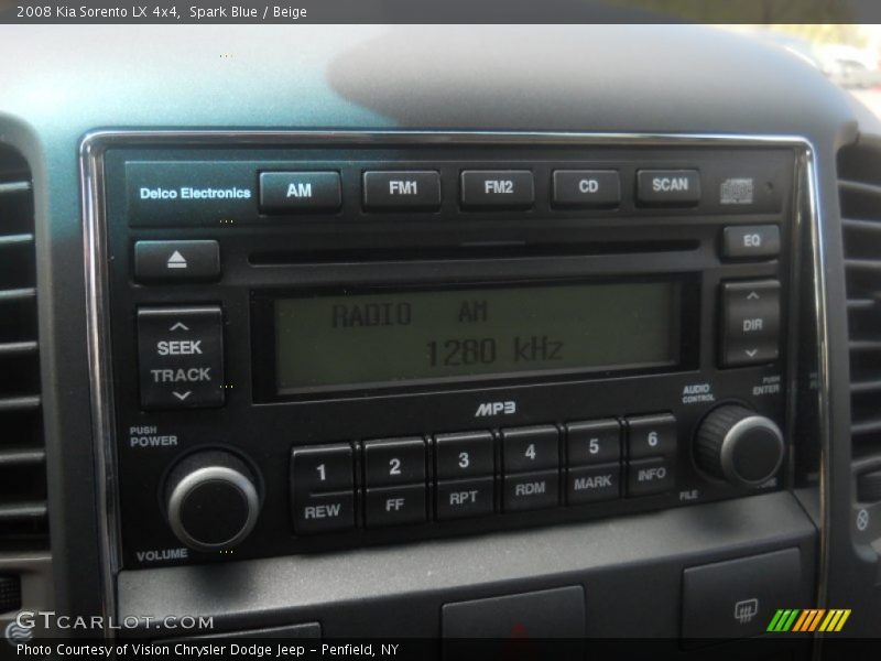 Spark Blue / Beige 2008 Kia Sorento LX 4x4