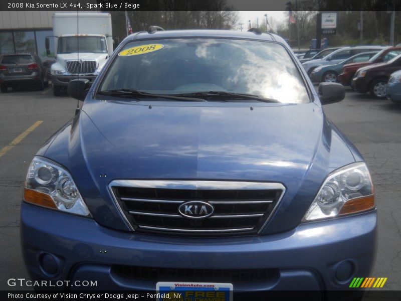 Spark Blue / Beige 2008 Kia Sorento LX 4x4