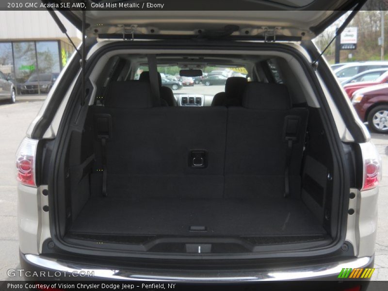 Gold Mist Metallic / Ebony 2010 GMC Acadia SLE AWD