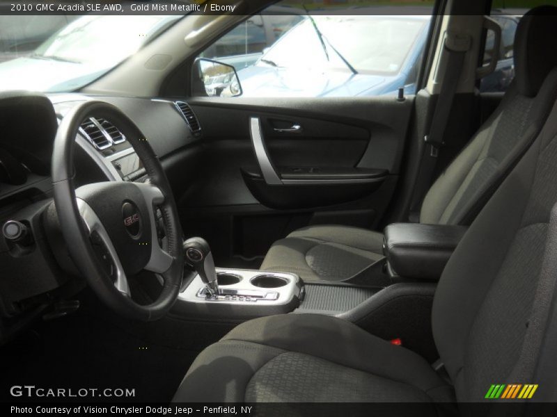 Gold Mist Metallic / Ebony 2010 GMC Acadia SLE AWD
