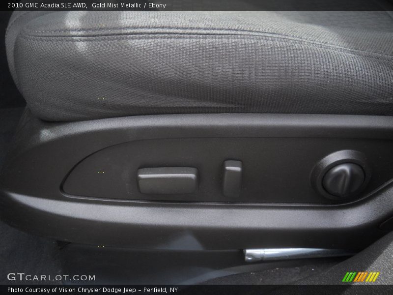 Gold Mist Metallic / Ebony 2010 GMC Acadia SLE AWD