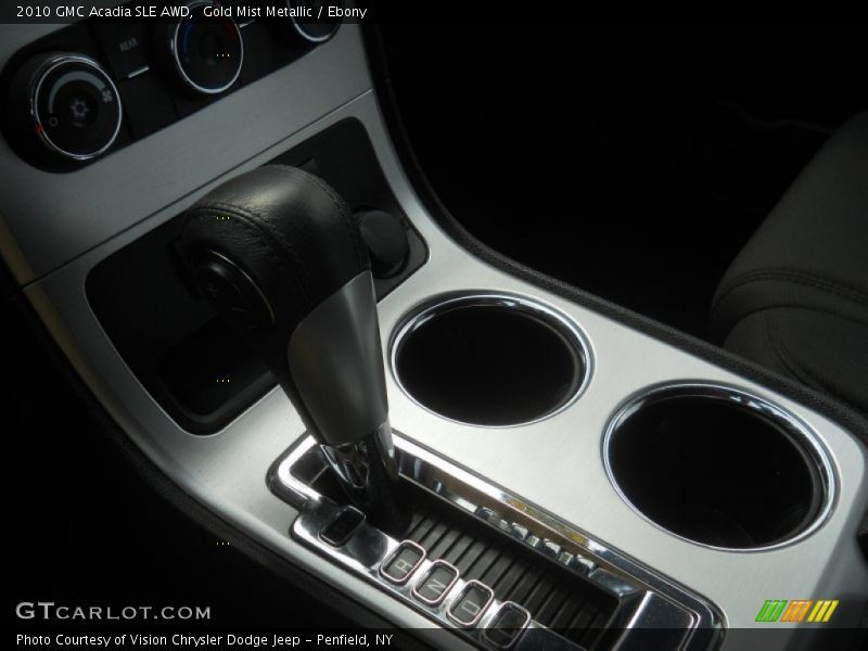 Gold Mist Metallic / Ebony 2010 GMC Acadia SLE AWD