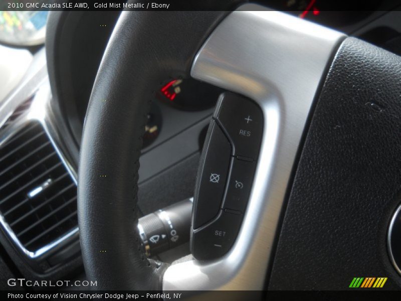 Gold Mist Metallic / Ebony 2010 GMC Acadia SLE AWD