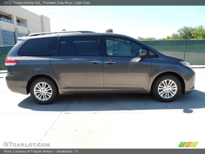 Predawn Gray Mica / Light Gray 2012 Toyota Sienna XLE