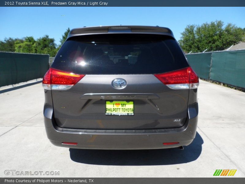 Predawn Gray Mica / Light Gray 2012 Toyota Sienna XLE