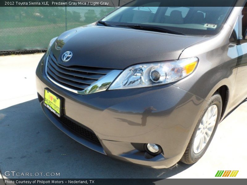 Predawn Gray Mica / Light Gray 2012 Toyota Sienna XLE